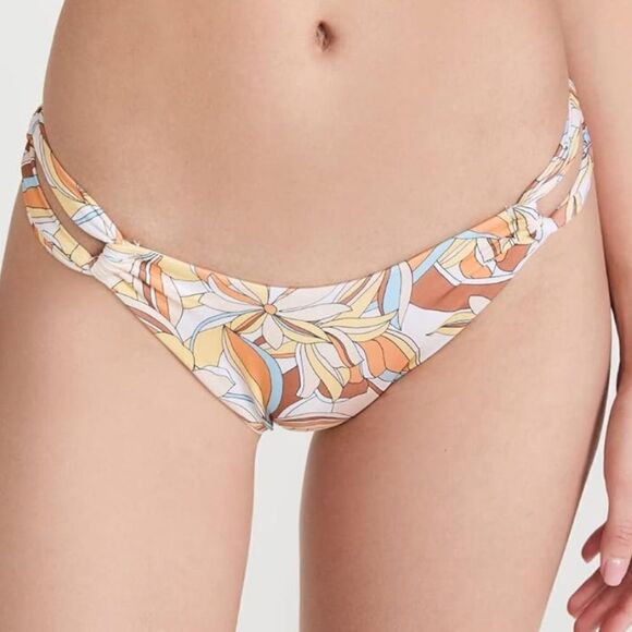 NWT New L*Space Women's Jagger Soulshine Floral Bikini Swim Bottoms Medium Beach - Picture 1 of 12